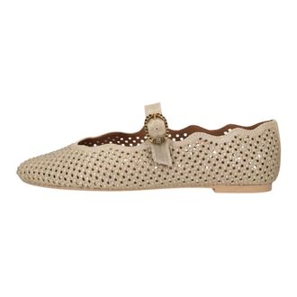 Kurt Geiger Schoenen, Dames, Geel, 39 EU, Leer, Wavy Mayfair Ballerina