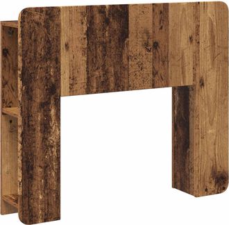 vidaXL Cabecero Con Armario Madera Envejecida Madera De Ingenier&iacute;a Vidaxl