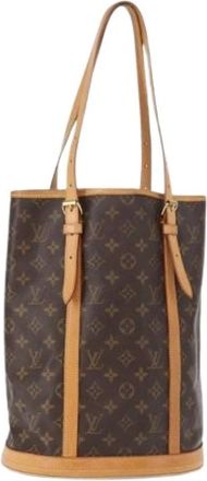 Louis Vuitton Pre-owned Bucket Bags, female, Brown, Size: ONE SIZE Pre-owned Canvas Bucket Bag