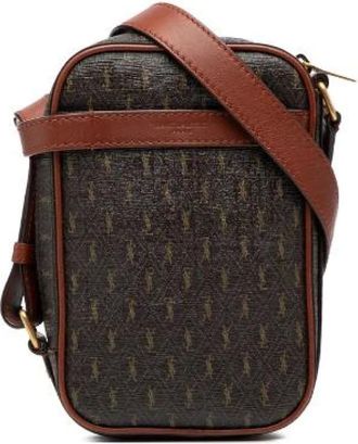 Saint Laurent Pre-owned Cross Body Bags, female, Brown, Size: ONE SIZE Pre-owned Plastic Shoulder Bag