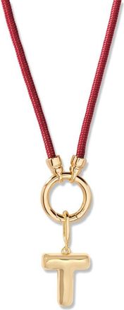 Brook & York Kai Initial Charm Necklace in Gold/Purple T at Nordstrom