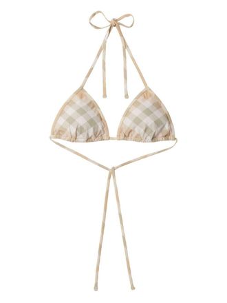 Burberry Top bikini a triangolo - Toni neutri