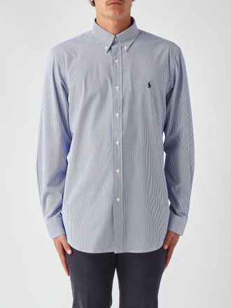 Polo Ralph Lauren Slim Fit Stretch Cotton Shirt with Button-Down Collar and Pony Logo