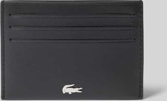 Lacoste Kartenetui aus echtem Leder in Black, Größe 1