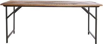 House Doctor Mesa plegable natural 180cm madera marr&oacute;n