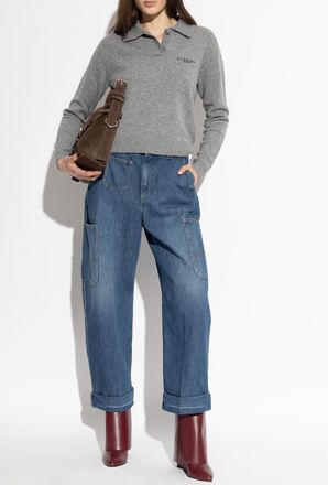 Givenchy Cargo Jeans, Womens, Blue