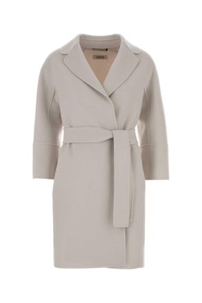 Max Mara Chalk Wool Arona Coat