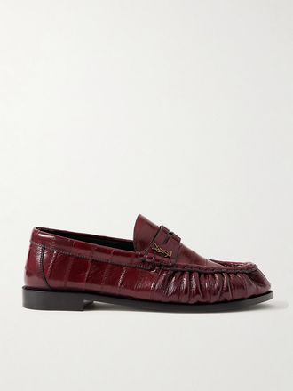 Saint Laurent Mocassini In Anguilla Le Loafer - Bordeaux