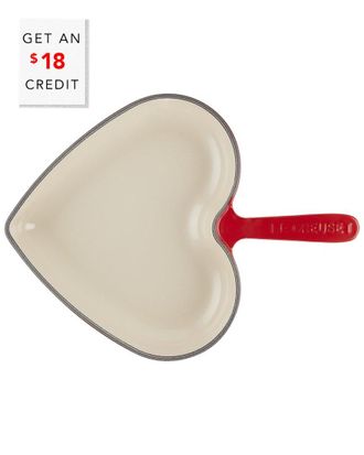 LE CREUSET Traditional Cerise Heart Skillet With $18 Credit