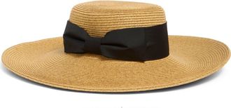 Nordstrom Rack Floppy Bow Sun Hat in Dark Natural at Nordstrom Rack
