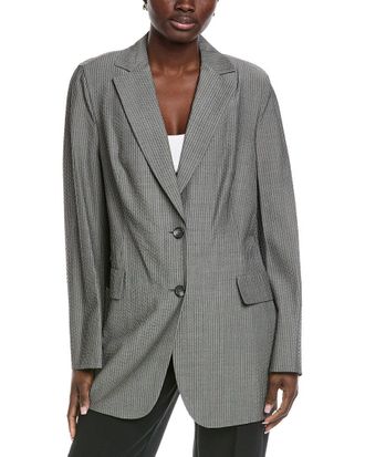 Akris Alvina Wool & Silk-Blend Blazer