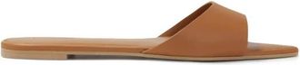 Kazar Platte flip-flops met puntige neuzen - Dames - Sandalen - Bruin - 38 EU - Leer - Schoenen