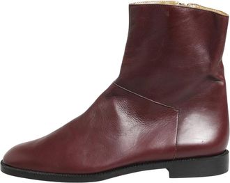 Dolce & Gabbana Enkellaarsjes - Dames - Enkellaarsjes - Bruin - 40 EU - Leer - Schoenen
