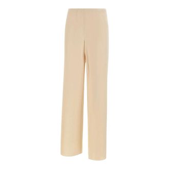 Vince Wide Trousers, female, Beige, Size: S Colette High-Rise Satin Pant