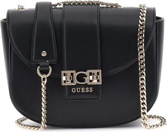 Guess Casual Elegantie Zwarte Hobo Tas - Dames - Schoudertassen - Zwart - ONE Size - Denim - Tassen