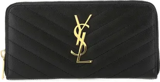 Saint Laurent Black Leather Wallet