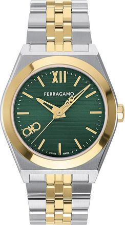 Ferragamo Vega Bracelet Watch, 40mm in Two Tone at Nordstrom