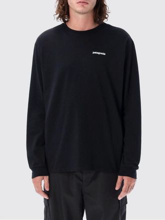 Patagonia T-shirt a maniche lunghe in misto cotone riciclato con stampa grafica