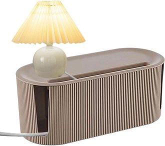 OEM Caja Organizadora De Cables - Soporte Para Cables - Organizaci&oacute;n De Oficina - Gran Capacidad - 35 X 19,4 X 16 Cm - Marr&oacute;n