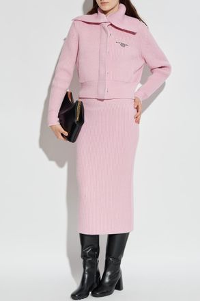 Givenchy Wool Skirt, Womens, Pink