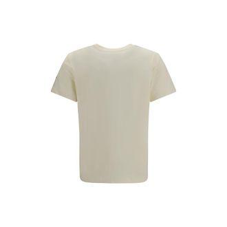 Moncler Tone-on-Tone Logo Embroidered T-Shirt - Beige