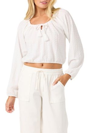 O'Neill Cami Knit Long Sleeve Top in White at Nordstrom, Size Xx-Large