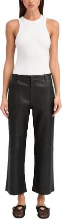 SPRWMN Cropped Baggy Trouser In Black