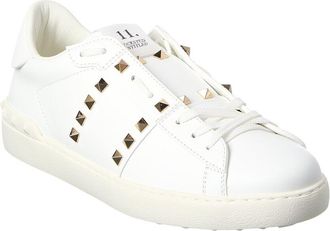 Valentino Rockstud Untitled Leather Sneaker