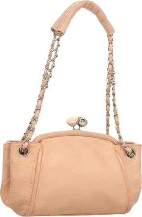 Chanel Pre-owned Shoulder Bags, female, Pink, Size: ONE SIZE Pre-owned Vintage Shoulder Bag