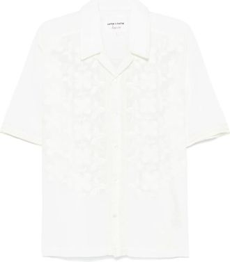 Antik Batik Suzane Shirt M - Heren - Korte mouwen Overhemden - Beige - S - Overhemden
