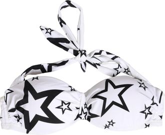 Dolce & Gabbana White Millennials Star Padded Bandeau Womens Underwear
