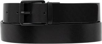 Karl Lagerfeld Leren Riem - Heren - Riemen - Zwart - 90 CM - Leer - Accessoires