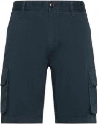 Sun 68 Bermuda Shorts - Heren - Korte Broeken - Blauw - W33 - Katoen - Korte Broeken