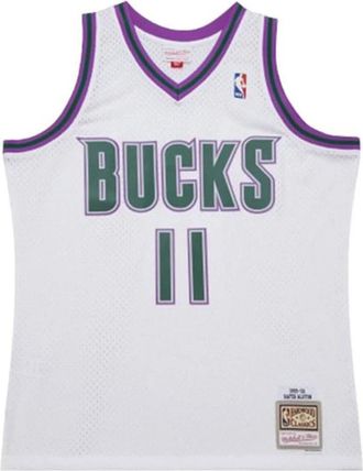Mitchell & Ness Milwakuee Bucks 1999-2000 Swingman Jersey - Heren - Fitness - Wit - S - Fitness
