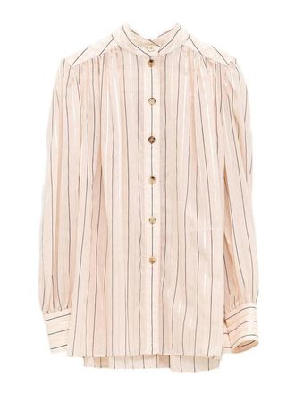 Chlo&eacute; Striped Silk Shirt