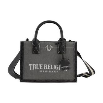 True Religion Modern Edge Denim Tote in Light Grey at Nordstrom
