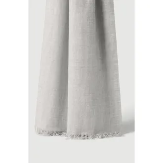 Brunello Cucinelli Cashmere and silk scarf in Light Grey at Nordstrom