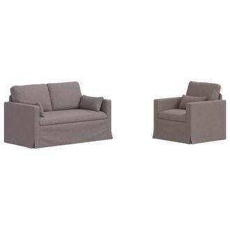 vidaXL Set Di Divani 2 Pz Talpa Tessuto Vidaxl