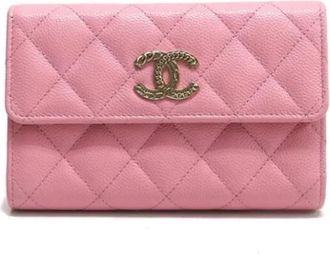 Chanel Pre-owned Wallets, female, Pink, Size: ONE SIZE Pre-owned Vintage Wallet