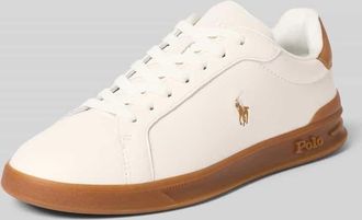 Polo Ralph Lauren Low Top Sneaker aus echtem Rindsleder in Weiss, Gr&ouml;&szlig;e 39,5