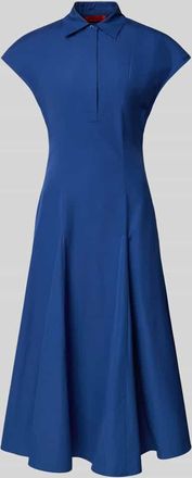 Max & Co. Ausgestelltes Freizeitkleid aus reiner Baumwolle Modell GIORNO in Marine, Gr&ouml;&szlig;e 32