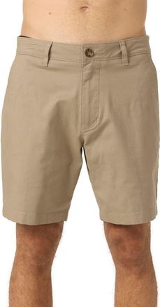 O'Neill Jay Stretch Cotton Shorts in Khaki at Nordstrom, Size 38
