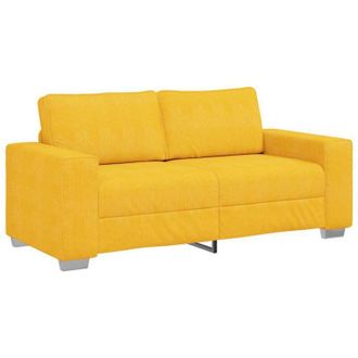 vidaXL Divano Divanetto Giallo Chiaro 140cm Tessuto di Velluto a Coste - Vidaxl