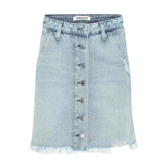 Tommy Hilfiger Dames, Rokken, Blauw, Maat: W25 Denim