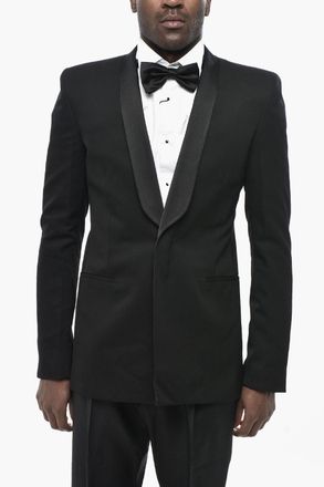 Givenchy Blazer Slim Fit con Rever a Scialle in Satin Givenchy