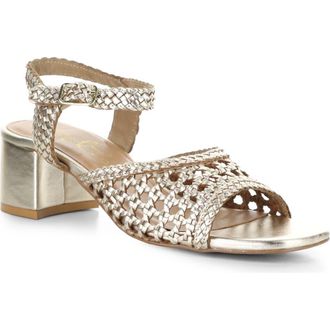 Bos. & Co. Wendi Ankle Strap Sandal in Light Gold at Nordstrom, Size 10-10.5Us