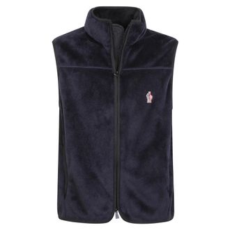 Moncler Polartec Vest - Heren - Jassen - Blauw - Maat: L Fleece