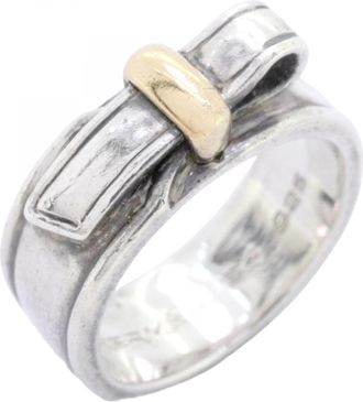 Herm&egrave;s Yellow Gold (18K) Silver 925 Band Ring (Pre-Owned)