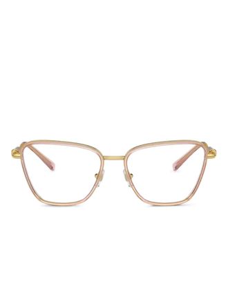 Versace Occhiali geometrici - Arancione