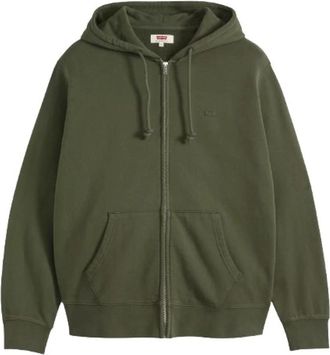 Levi's The Original HM Zip Up - Heren - Vesten met rits - Groen - M - Katoen - Hoodies & sweatvesten
